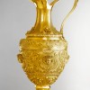 Brocca in argento dorato 24kt, alta 90cm, interamente cesellata a mano stile barocco con inserti testa di Medusa